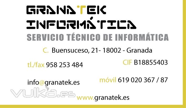 Granatek tu tienda y servicio tecnico informatico en Granada