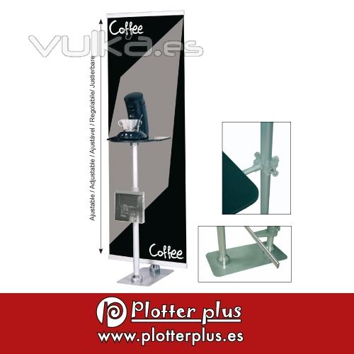 Banner automontable impreso en lona plstica