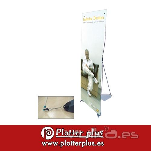 Banner automontable impreso en lona plstica