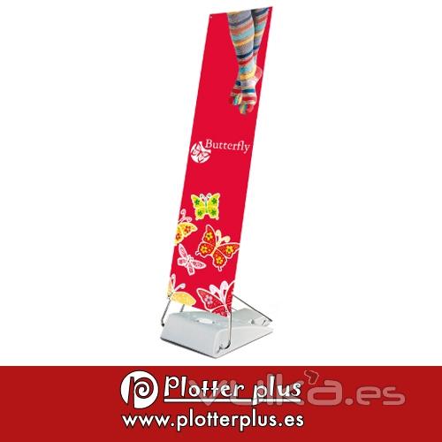 Banner automontable impreso en lona plstica