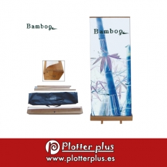 Rollup automontable impreso en lona plastica