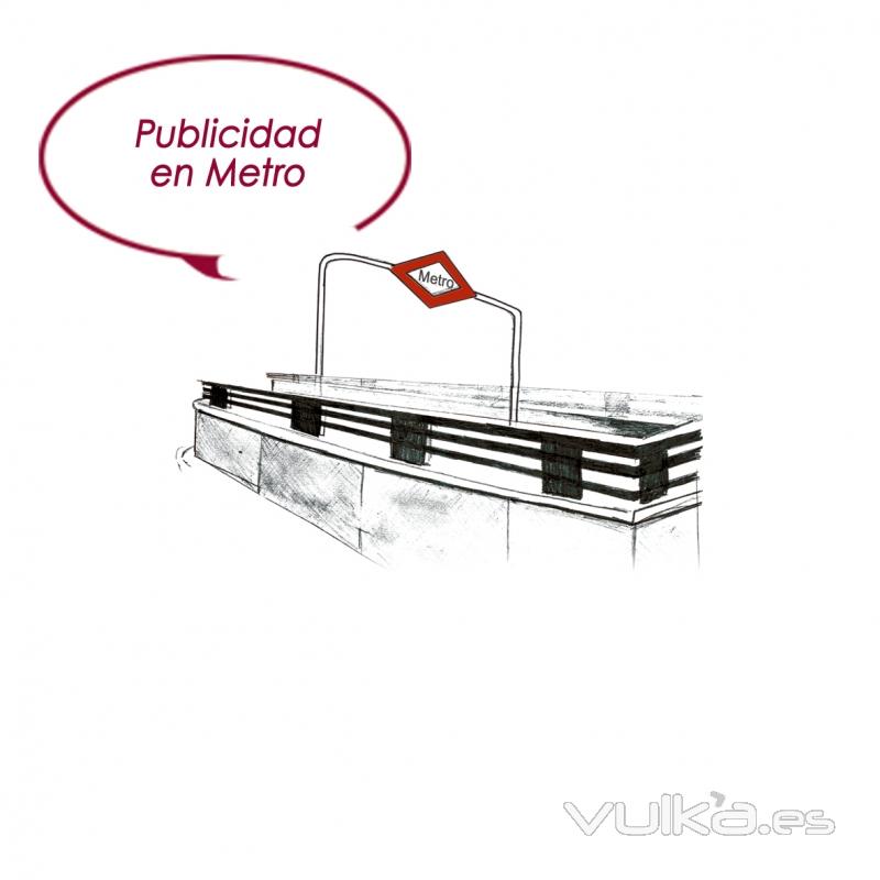 Anuncios en estacioens de metro, andenes, pasillos, marketing espectacular...