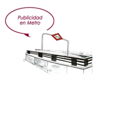 Anuncios en estacioens de metro, andenes, pasillos, marketing espectacular