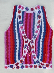 Chaleco de crochet peace & love 12 eur