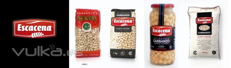 ESCACENA Garbanzo blanco / branding y packaging