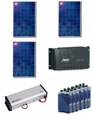 Kit fotovoltaica aislada red, equipo bsico diseado para poder ser ampliado con el tiempo. capaz de dar ...