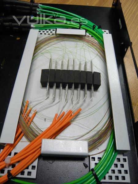 Caja empalmes fibra ptica