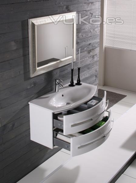 Mueble de bao moderno lavabo ceramica alta calidad en www.lineabao.com