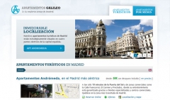 Diseño Web Apartamentos Galileo. Mirai España