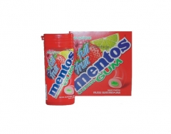 Chicle mentos frutos del bosque y lima