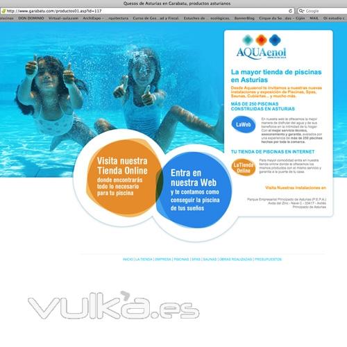 Web + Tienda Online de productos para la piscina, spa y sauna