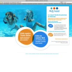 Web + tienda online de productos para la piscina, spa y sauna