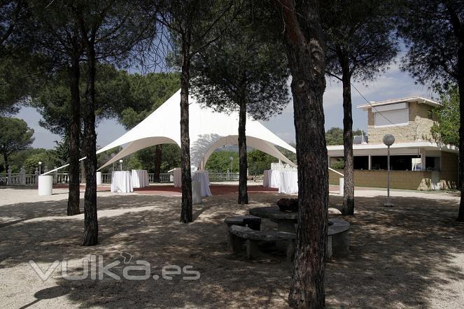 Vistas carpa de baila en FINCA LA CARPA DE CHAPINERIA