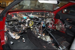 Tapizado Toyota Celica . Vista durante el desmontaje 