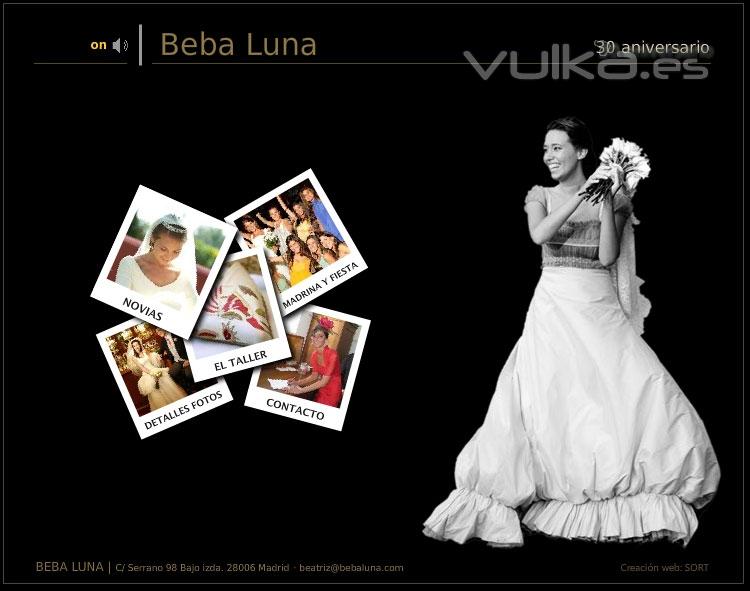 Diseo web tienda alta costura novias Beba Luna