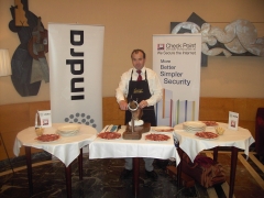 Servicio de corte de jamón en INDRA  13/5/2010