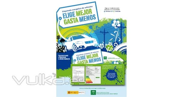 Displays y folletos para campaas Ahorro de la Agencia Andaluza de la Energa
