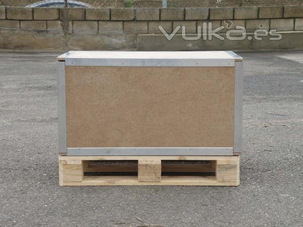 Caja de superpam-aluminio con base europalet