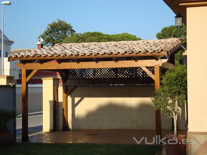 Pergola de aparcamiento