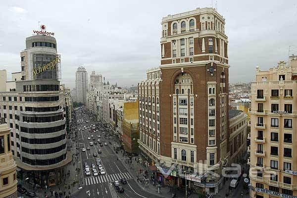 Vista de la Gran Va de Madrid 
