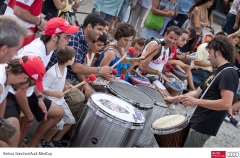 Taller de percusiones del mundo en el puerto olimpico de barcelona