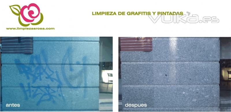 ELIMINACION DE GRAFFITIS Y PINTADAS - LIMPIEZA DE FACHADAS