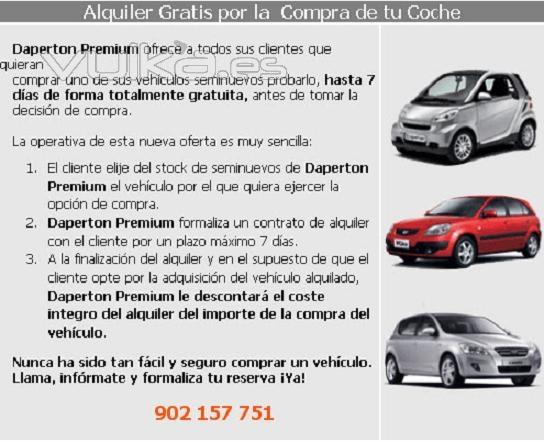 Daperton Premium, Alquiler Gratis por la  Compra de tu Coche