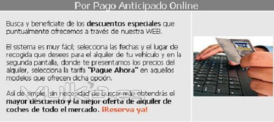 Paga Online en Daperton Services y obtendrás descuentos y la mejor oferta de alquiler de coches de todo el mercado