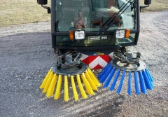 Cepillos Turboline en Barredora Schmidt para limpieza viaria