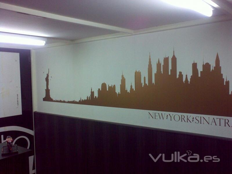 vinilo decorativo en pared 5 metros