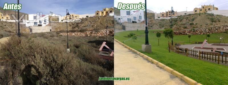 Parque Aguadulce ANTES Y DESPUES