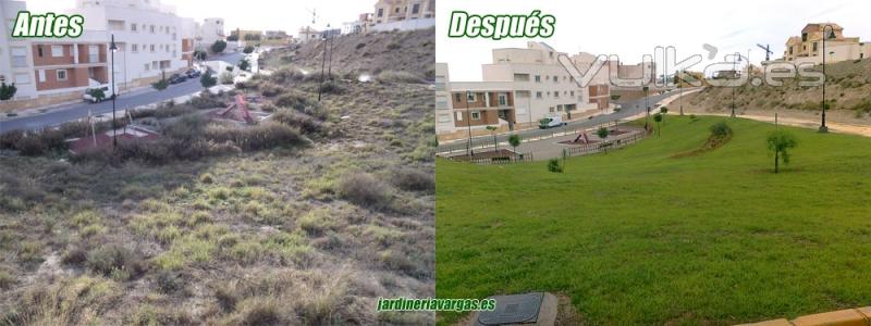 Parque Aguadulce ANTES Y DESPUES