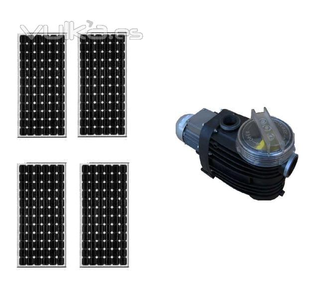 KIT SOLAR PARA PISCINA. BOMBA DE AGUA