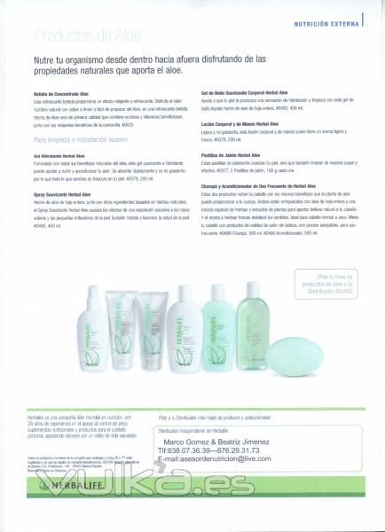 Gama Completa de Aloe-Vera Para el Uso de toda la Familia.Fantastica!