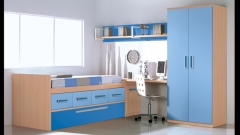 Mobiliario juvenil en color haya y azules dormitorio juvenil whynot new