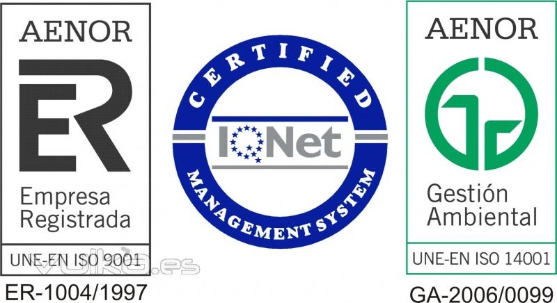 NUESTROS CERTIFICADOS DE CALIDAD