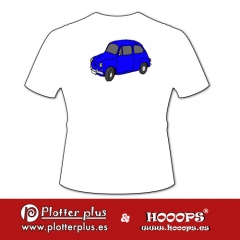 Camisetas hooops del 600 en plotterplus, una mezcla de objetos cotidianos y colores intensos en la coctelera, un