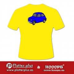 Camisetas hooops del 600 en plotterplus, una mezcla de objetos cotidianos y colores intensos en la coctelera, un