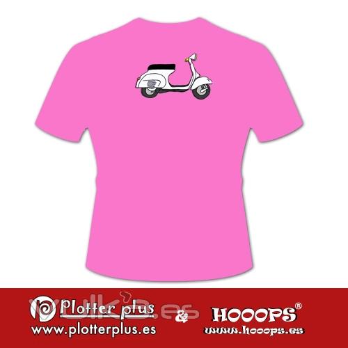 Camisetas Hooops de Vespa en Plotterplus, una mezcla de objetos cotidianos y colores intensos en la coctelera, un ...