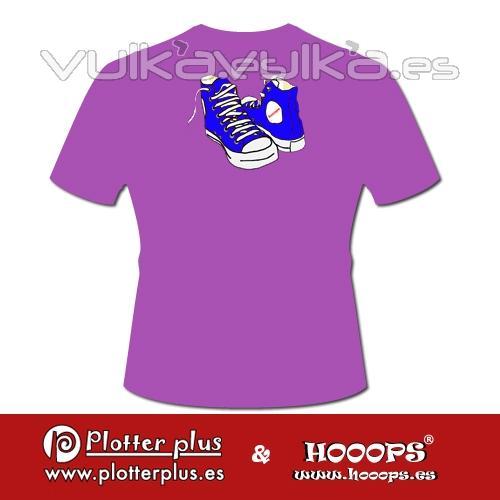 Camisetas Hooops Zapatillas en Plotterplus, una mezcla de objetos cotidianos y colores intensos en la coctelera, un ...