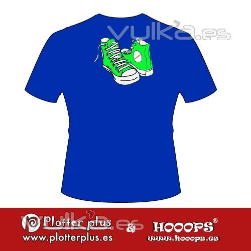 Camisetas Hooops Zapatillas en Plotterplus, una mezcla de objetos cotidianos y colores intensos en la coctelera, un ...