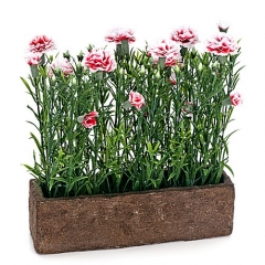 Planta artificial mini clavellinas rosas lallimonacom