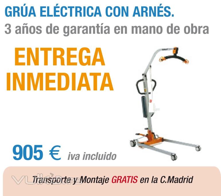 gruas geriatricas electricas domesticas traslado