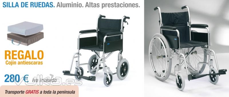 sillas de ruedas de aluminio