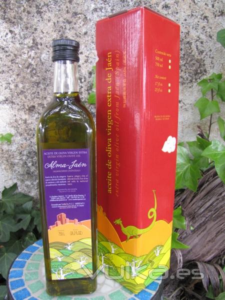 ALMA-JAEN. Botella de 750 ml. y estuche regalo