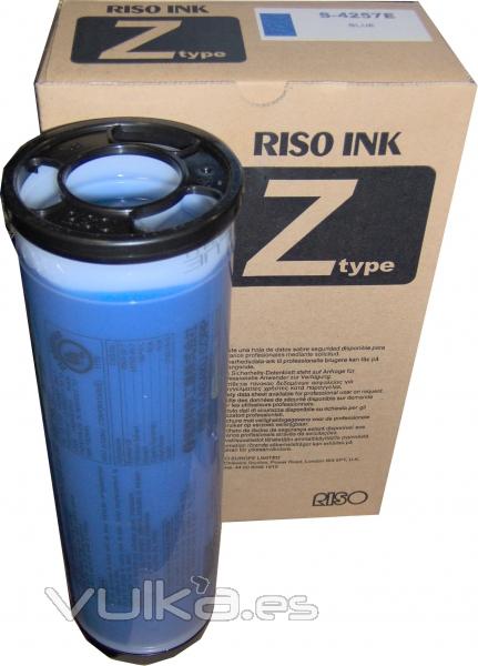 Tinta para copiadoras RISO utilizadas por imprentas y copisterias