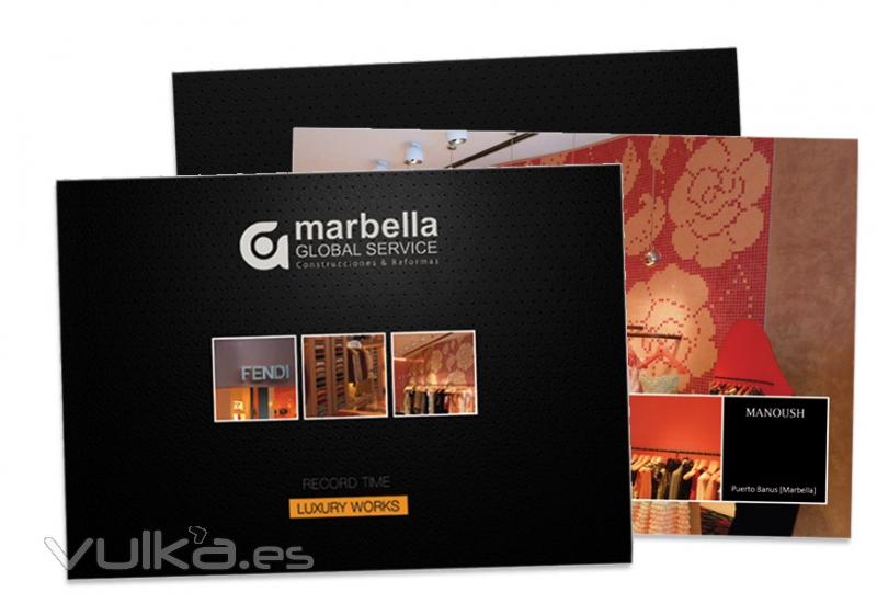 Catálogo comercial para Marbella Global Service