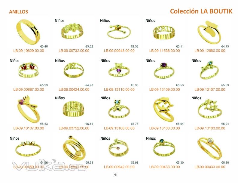 ANILLOS MUJER & NIOS CON ORO 18KT