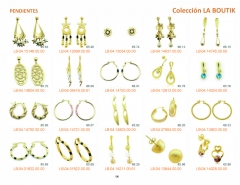 Pendientes mujer con oro 18kt