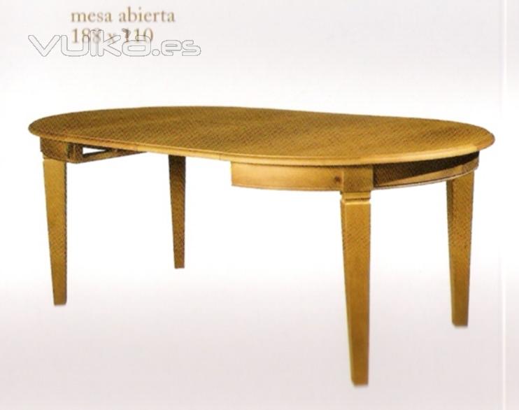 Mesa extensible 2 tapas - Abierta